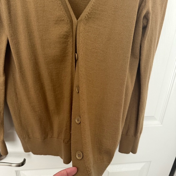 J. Crew Brown Merino Wool Cardigan - M - Picture 6 of 6